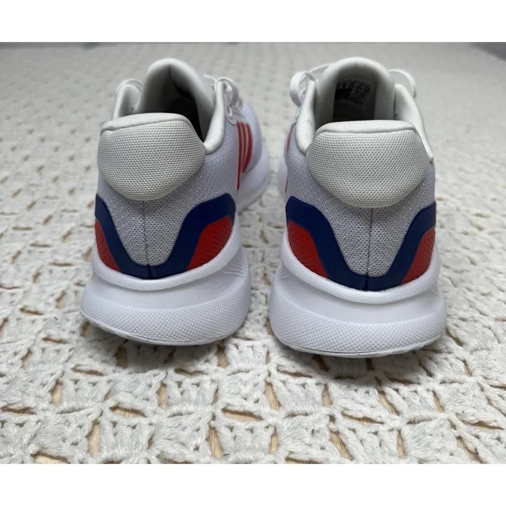 Adidas Runfalcon 5 Shoes Men Size 8.5 Running Sneakers White Red Blue IE8818